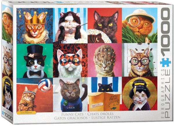 EURO 1000 PC FUNNY CATS