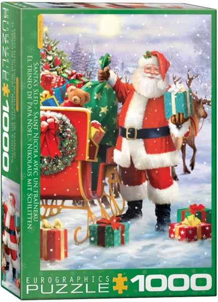 EURO 1000 PC SANTA WITH SLED