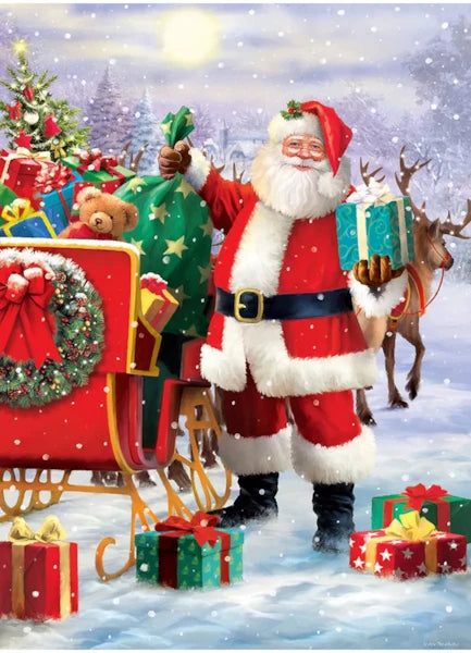 EURO 1000 PC SANTA WITH SLED