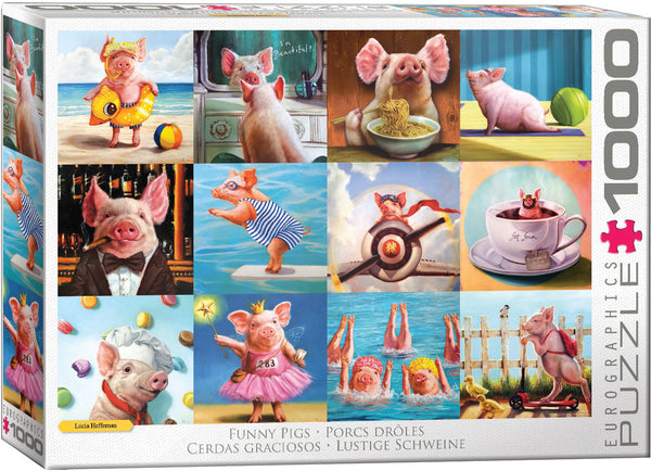 EURO 1000 PC FUNNY PIGS