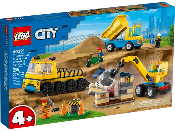 LEGO CITY CONSTRUCTION TRUCKS & WRECKING BALL CRANE