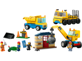 LEGO CITY CONSTRUCTION TRUCKS & WRECKING BALL CRANE