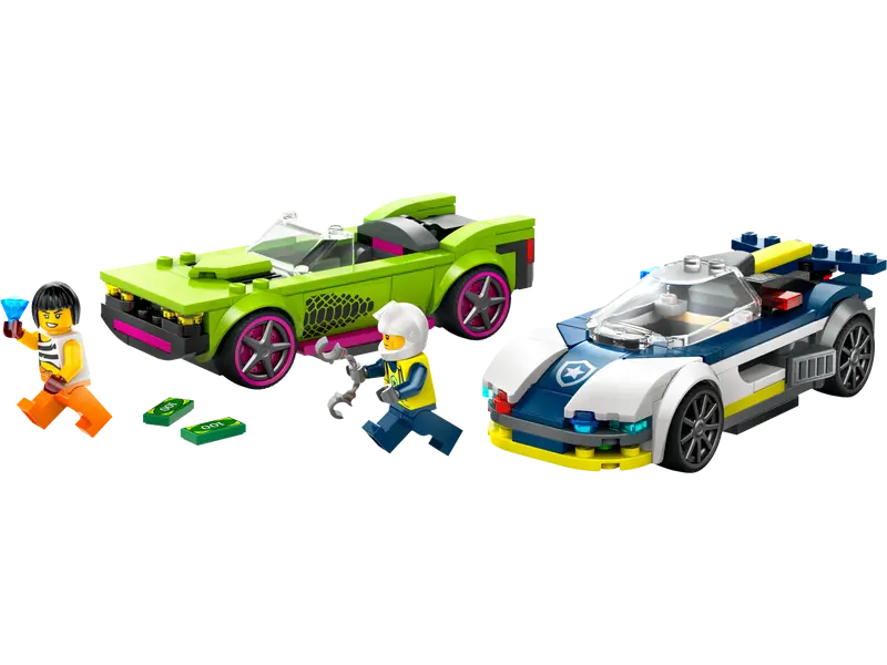 LEGO CITY POLICE CAR & MUSCLE CAR CHASE