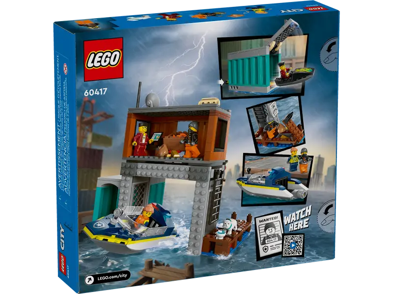 LEGO CITY POLICE SPEEDBOAT & CROOK'S HIDEOUT