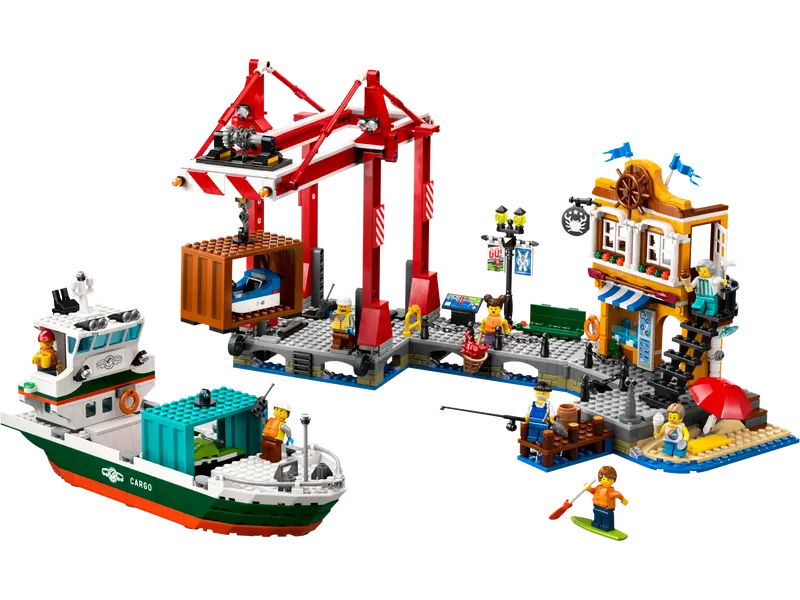 LEGO CITY SEASIDE HARBOR W/ CARGO SHIP