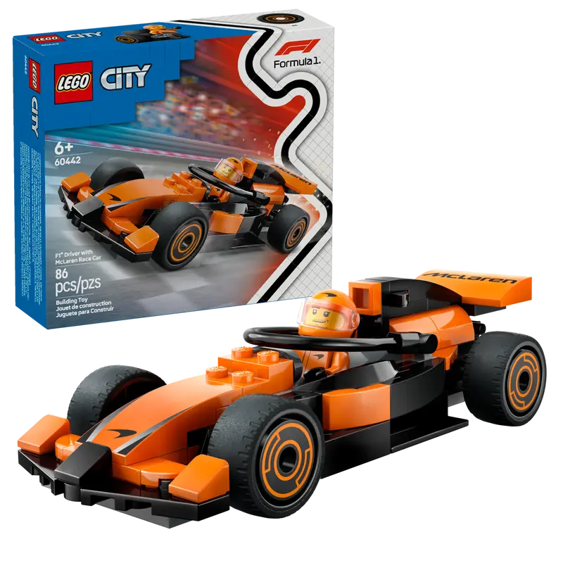 LEGO CITY F1 DRIVER W/ MCLAREN RACE CAR