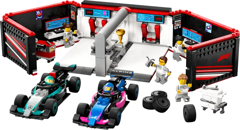 LEGO CITY F1 GARAGE & MERCEDES-AMG & ALPINE CARS