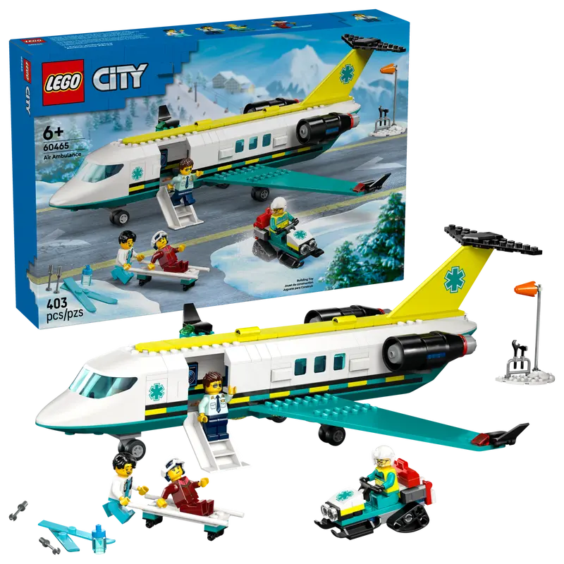 LEGO CITY EMERGENCY AIR AMBULANCE PLANE