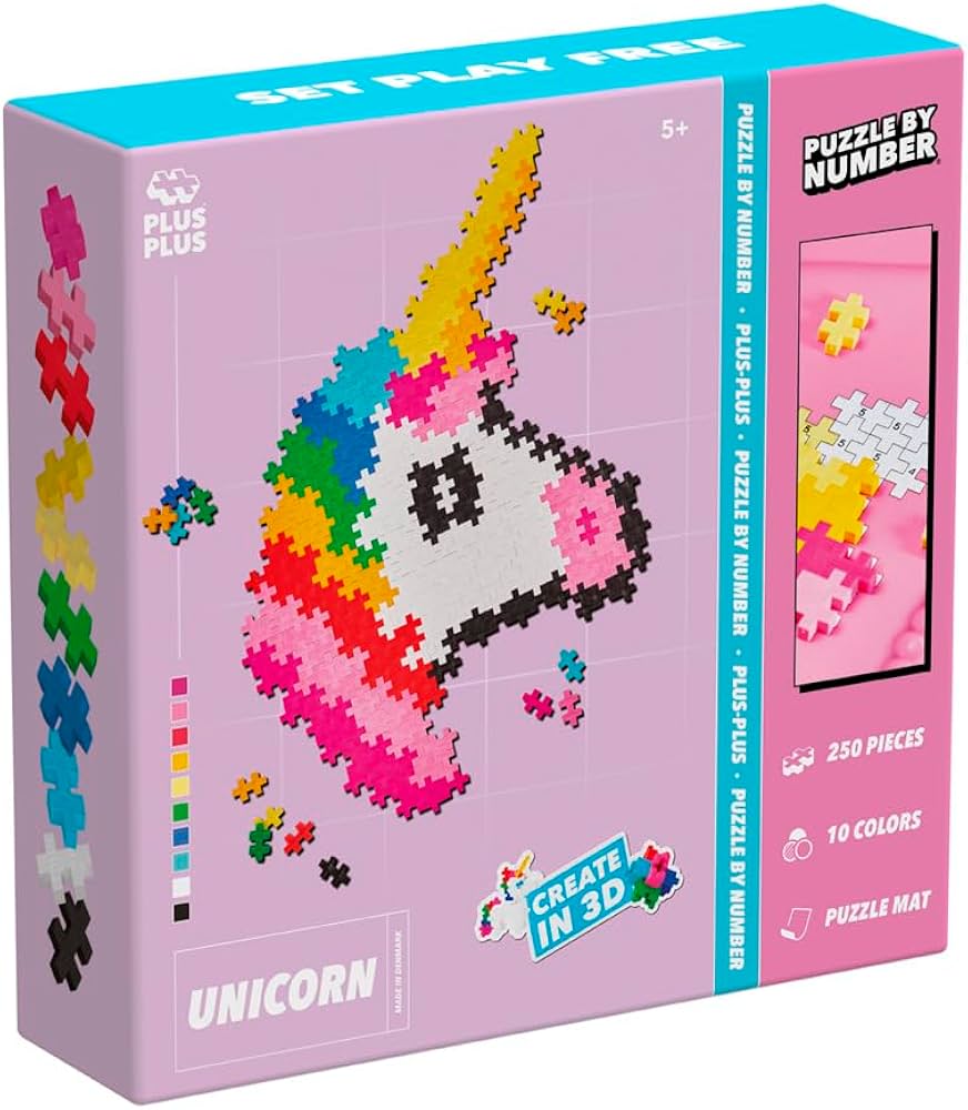 PLUS-PLUS RAINBOW UNICORNS-100 PC