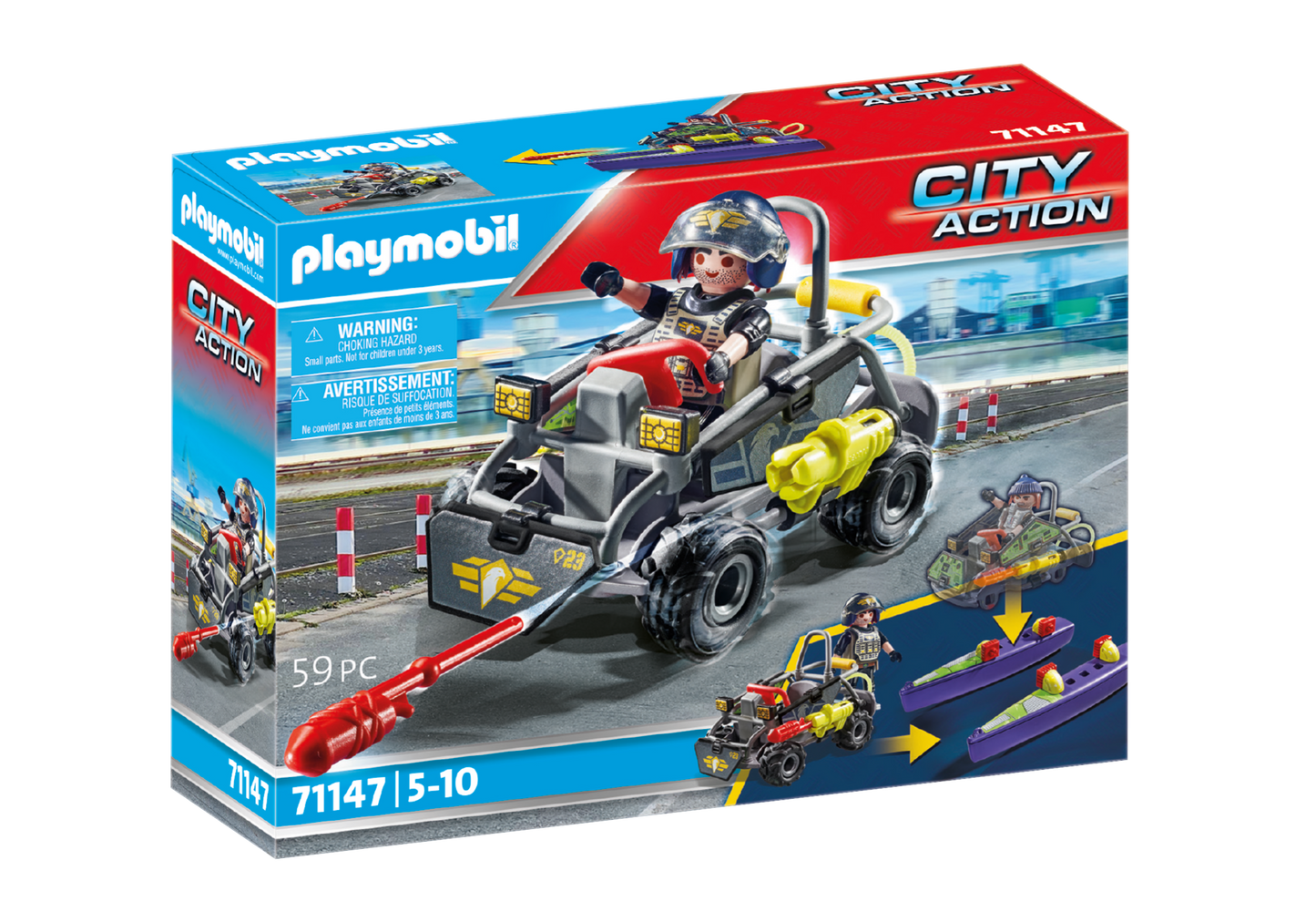 PLAYMOBIL TACTICAL UNIT MULTI-TERRAIN QUAD