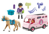 PLAYMOBIL HORSE TRANSPORTER WITH TRAINER