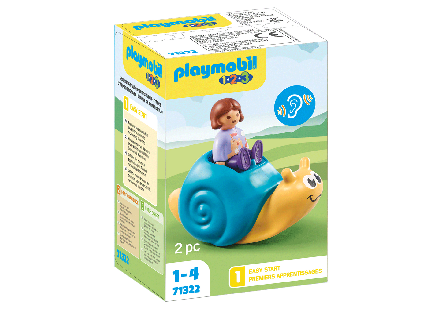 PLAYMOBIL 1.2.3. ROCKING SNAIL W/ RATTLE