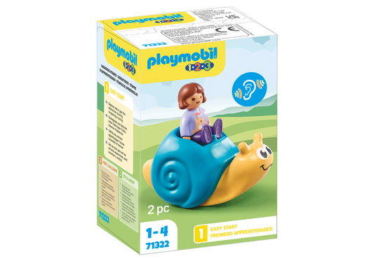 PLAYMOBIL 1.2.3. ROCKING SNAIL W/ RATTLE