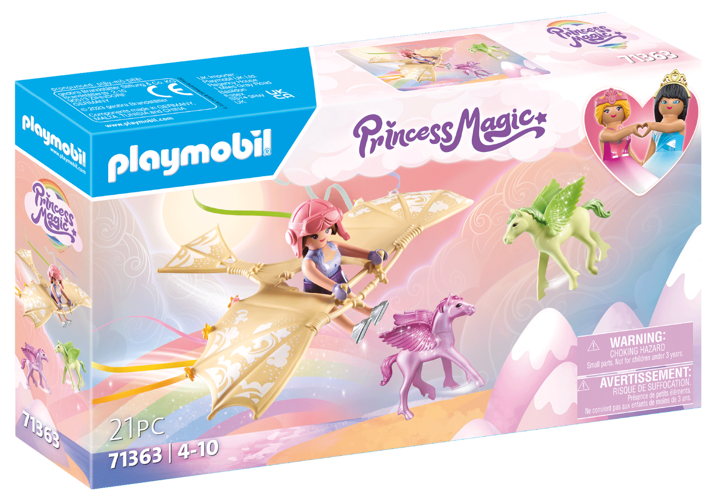 PLAYMOBIL TRIP WITH PEGASUS FOALS IN THE CLOUDS