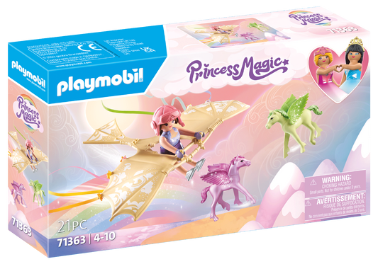 PLAYMOBIL TRIP WITH PEGASUS FOALS IN THE CLOUDS