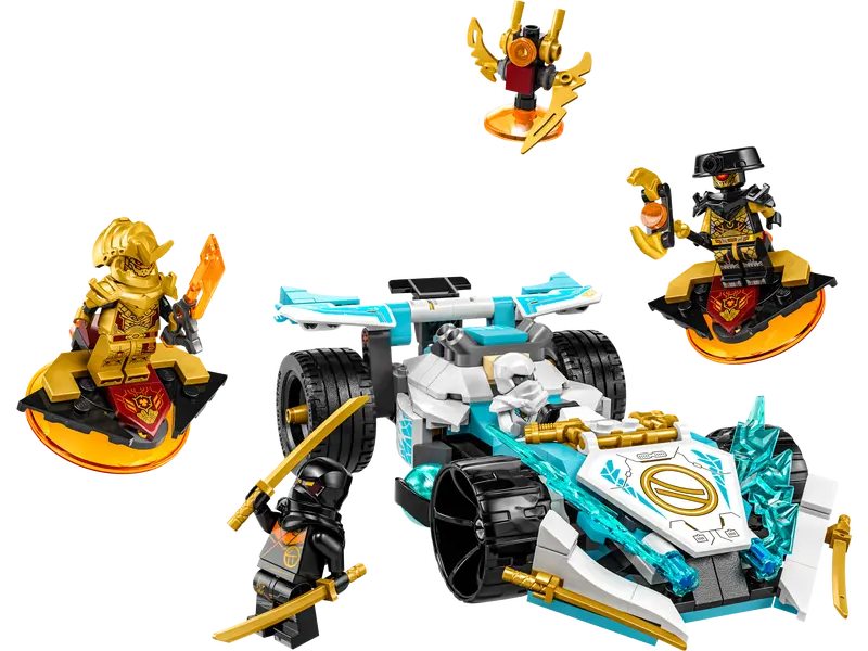 LEGO NINJAGO ZANE'S DRAGON POWER SPINJITZU RACE CAR