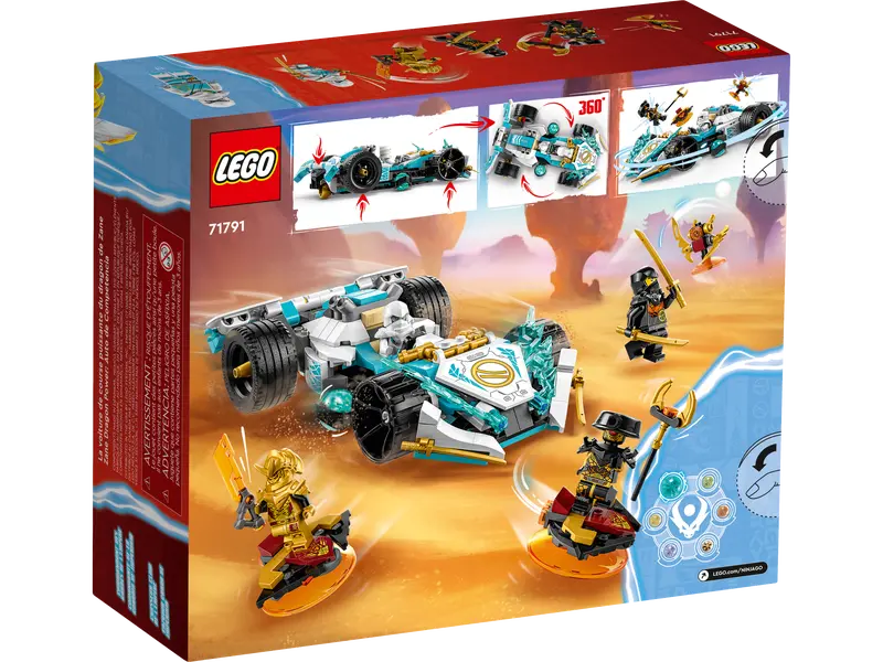 LEGO NINJAGO ZANE'S DRAGON POWER SPINJITZU RACE CAR