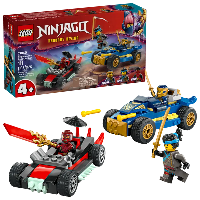 LEGO NINJAGO ROGUE VS. DRIX RACE CAR DUEL