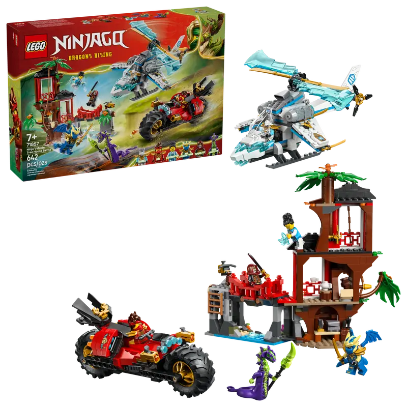 LEGO NINJAGO NINJA VEHICLE TREE HOUSE BATTLE