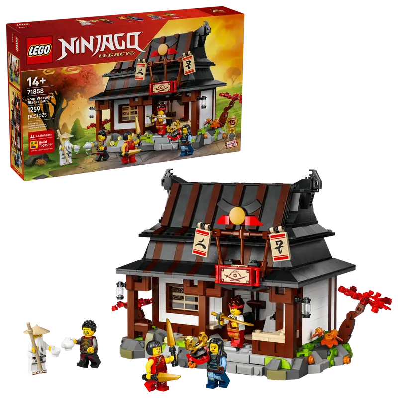 LEGO NINJAGO FOUR WEAPONS BLACKSMITH 15TH ANNIVERSARY
