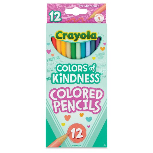 CRAYOLA COLORS OF KINDNESS PENCIL CRAYONS