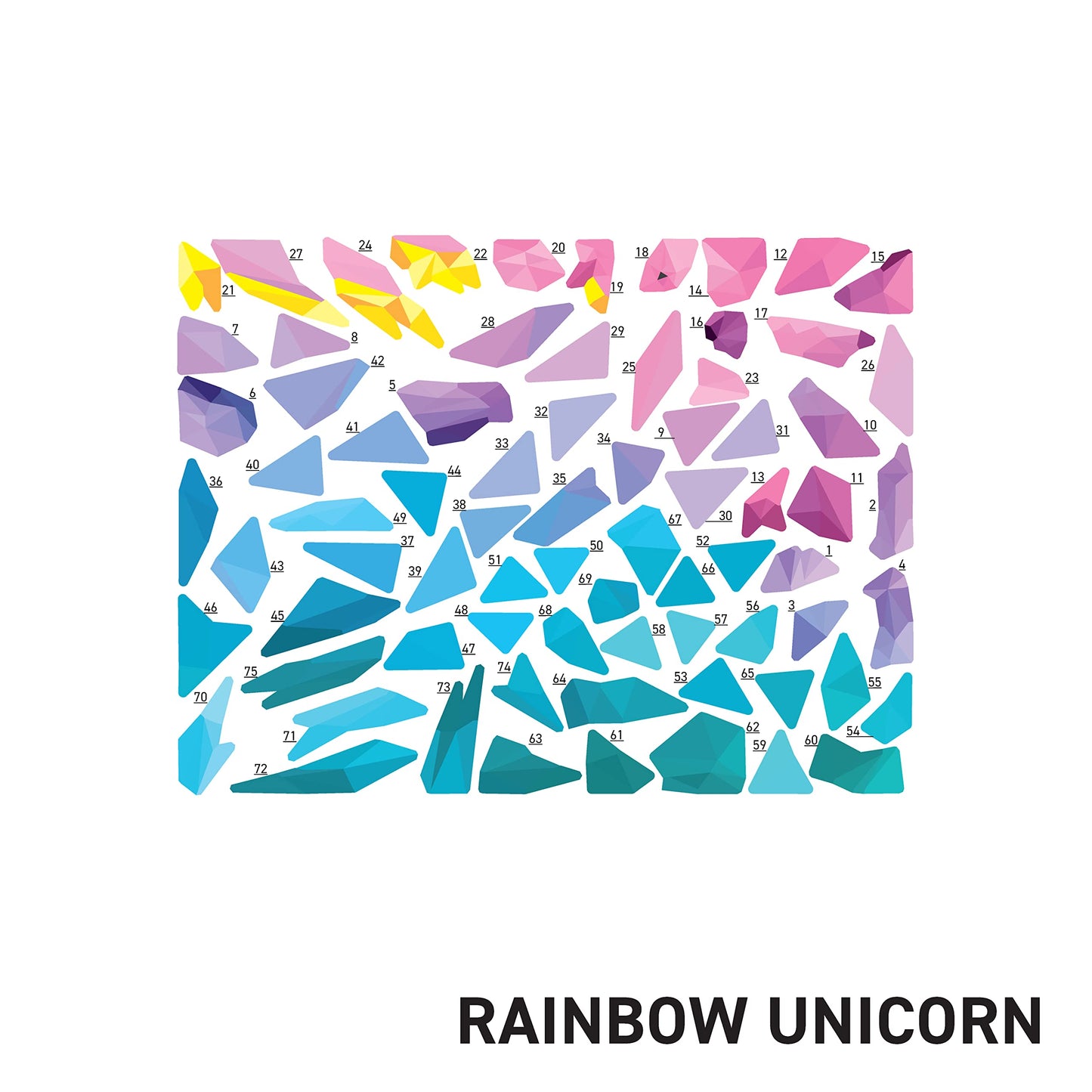 MY STICKER PAINTINGS: UNICORNS