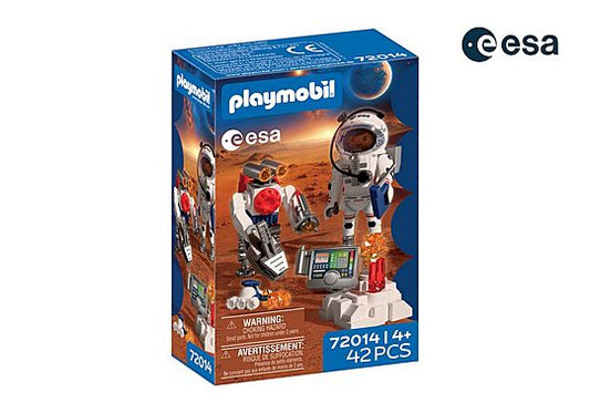 PLAYMOBIL ESA ATRONAUT WITH ROBOT