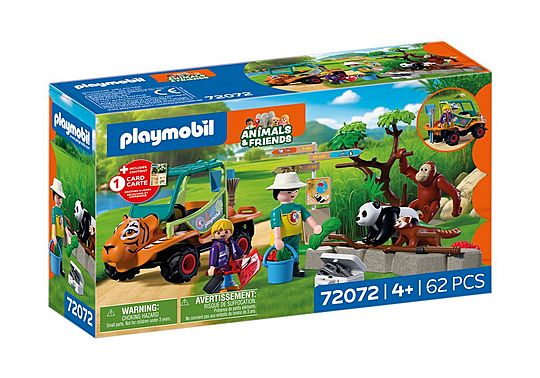 PLAYMOBIL ZOO ZOOKEEPER WITH VEHICLE