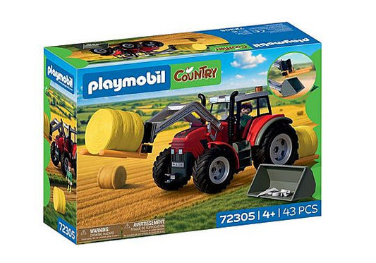 PLAYMOBIL LARGE TRACTOR WITH HAY BALES