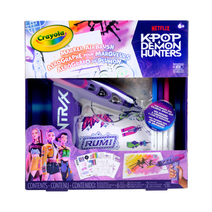 CRAYOLA KPOP DEMON HUNTERS AIRBRUSH SPRAYER