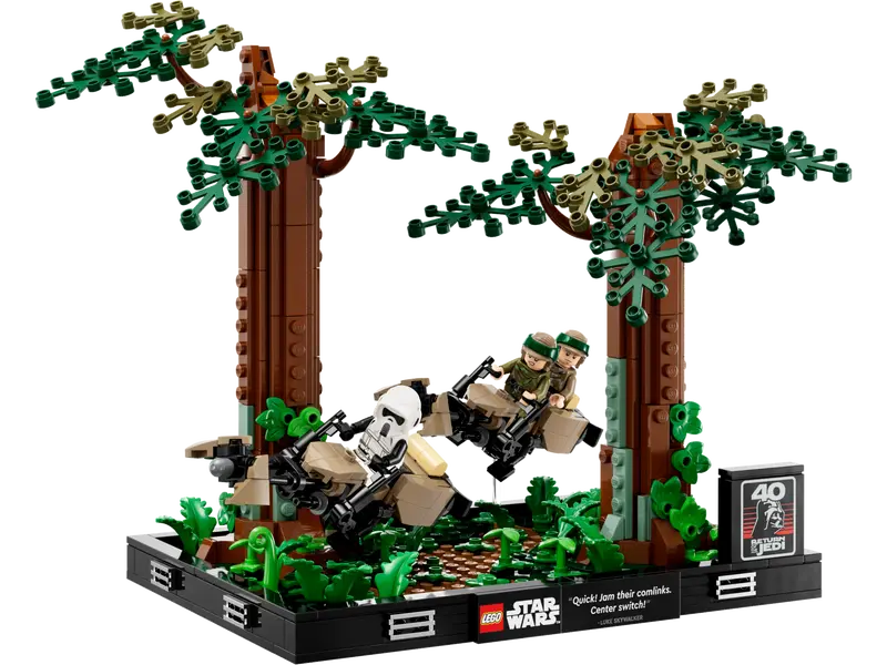 LEGO STAR WARS ENDOR SPEEDER CHASE DIORAMA