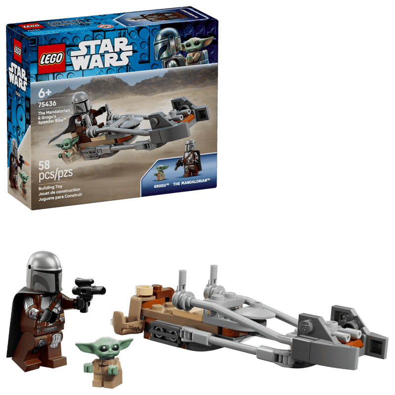 LEGO STAR WARS THE MANDALORIAN & GROGU'S SPEEDER BIKE