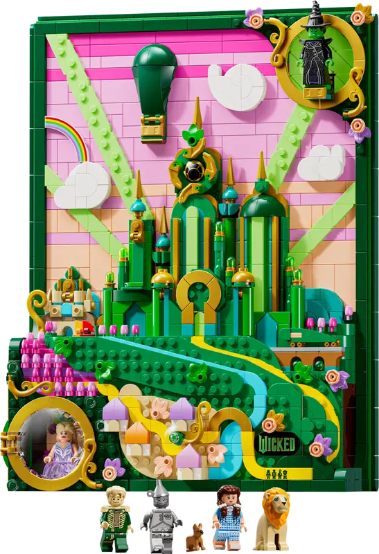 LEGO WICKED EMERALD CITY WALL ART