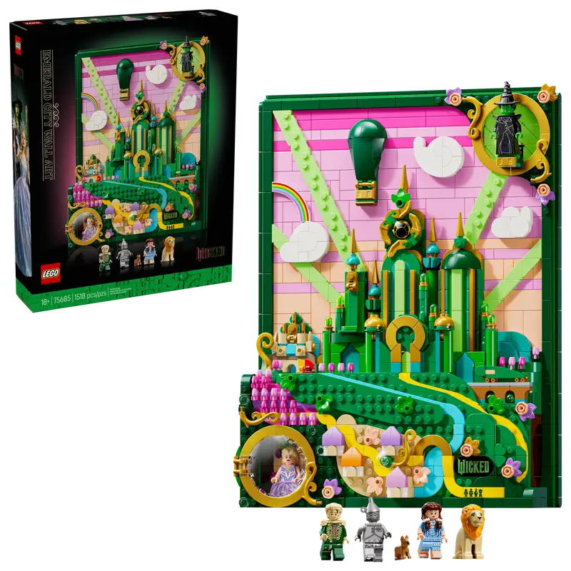 LEGO WICKED EMERALD CITY WALL ART