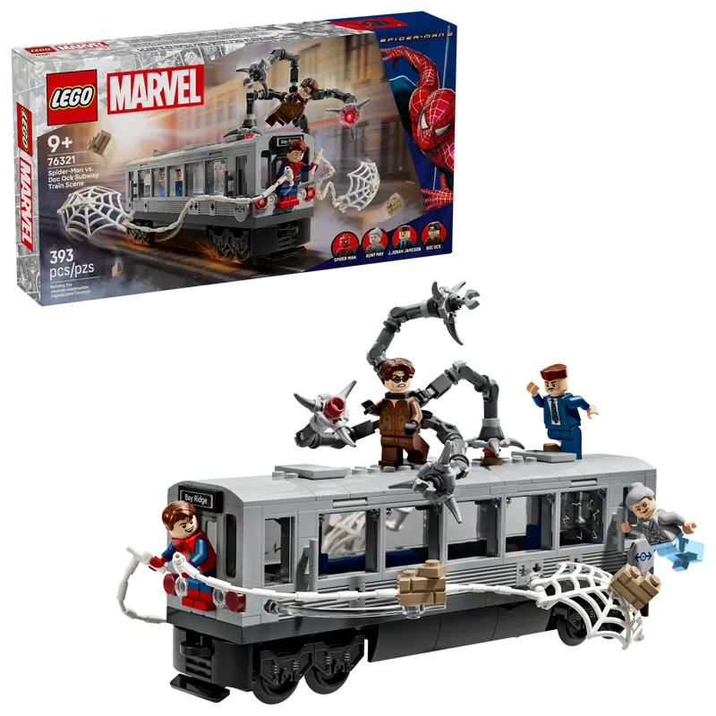 LEGO MARVEL SPIDER-MAN VS. DOC OCK SUBWAY TRAIN SCENE