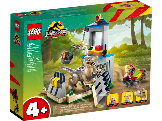 LEGO JURASSIC PARK VELOCIRAPTOR ESCAPE