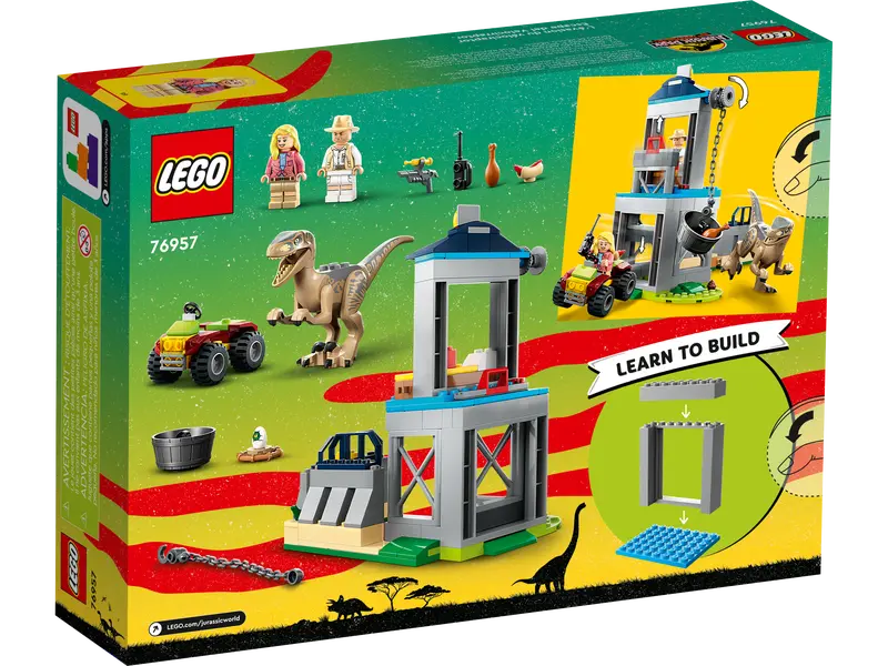 LEGO JURASSIC PARK VELOCIRAPTOR ESCAPE