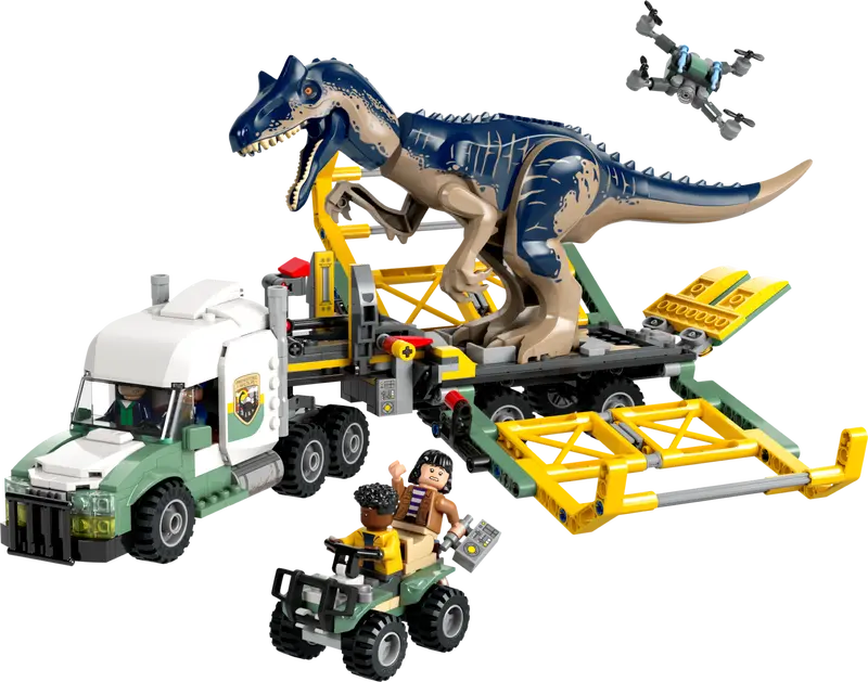 LEGO JURASSIC WORLD DINOSAUR MISSIONS: ALLOSAURUS TRANSPORT TRUCK