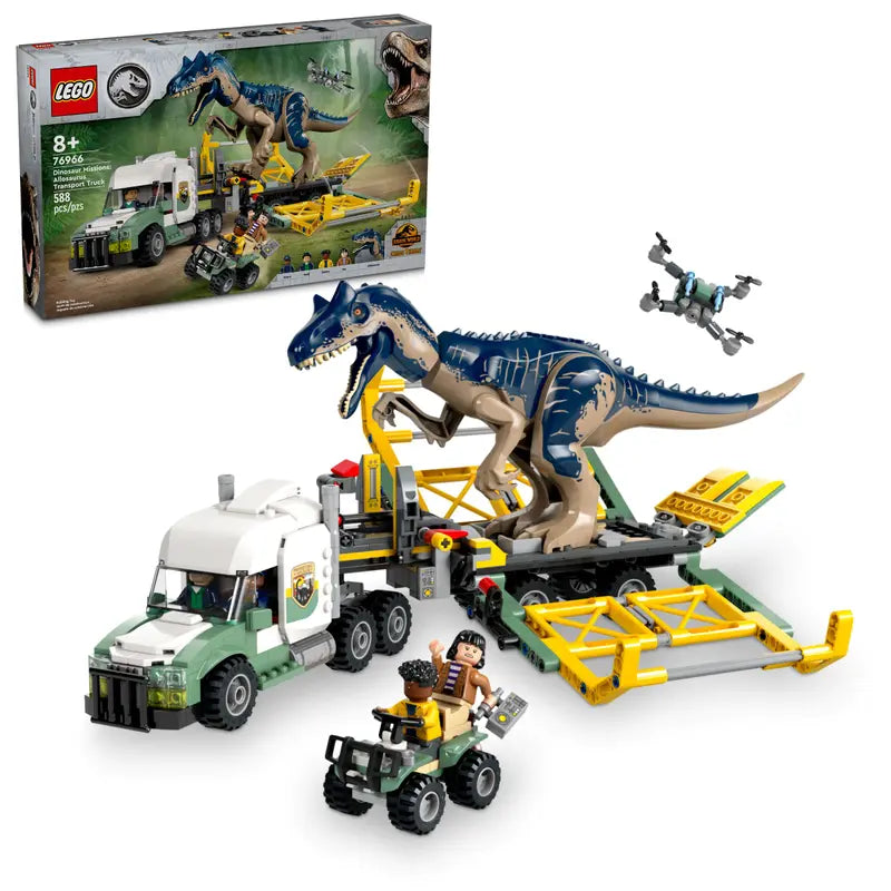 LEGO JURASSIC WORLD DINOSAUR MISSIONS: ALLOSAURUS TRANSPORT TRUCK