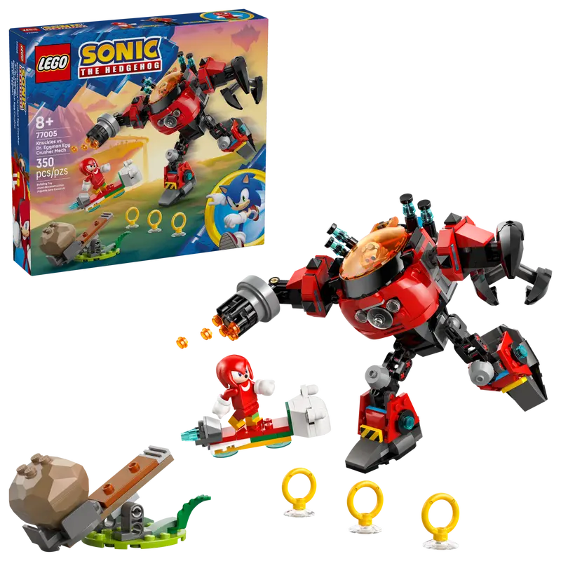LEGO SONIC THE HEDGEHOG KNUCKLES VS DR EGGMAN EGG CRUSHER MECH