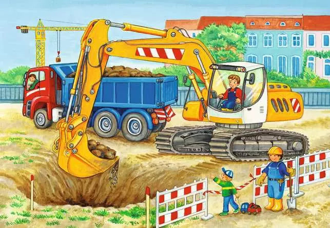 RAVENSBURGER 2 X 24 PC FARM & CONSTRUCTION