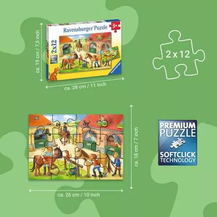 RAVENSBURGER 2 X 24 PC FARM & CONSTRUCTION