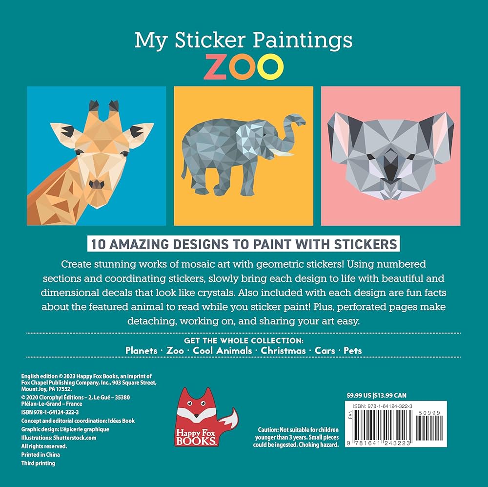 MY STICKER PAINTINGS: ZOO