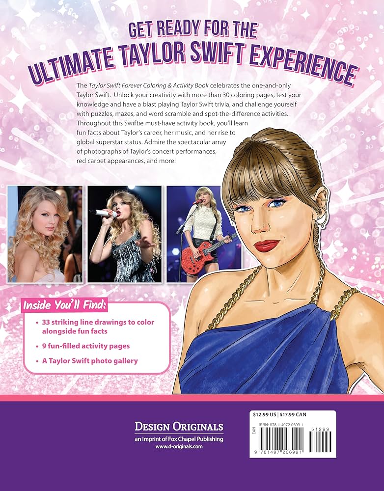 TAYLOR SWIFT FOREVER-COLORING BOOK