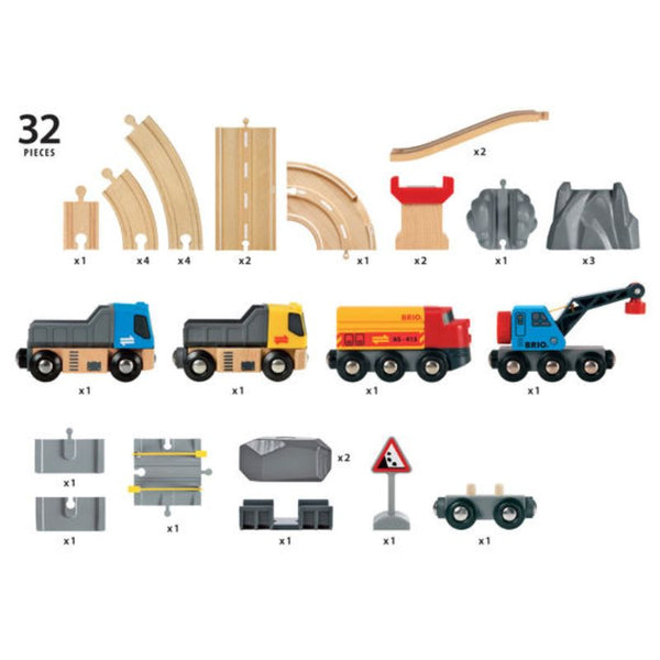 BRIO RAIL & ROAD LOADING SET