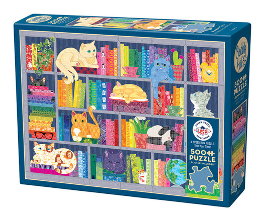 COBBLE HIL 500 PC RAINBOW CATS