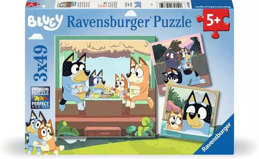 RAVENSBURG 3 X 49 PC BLUEY