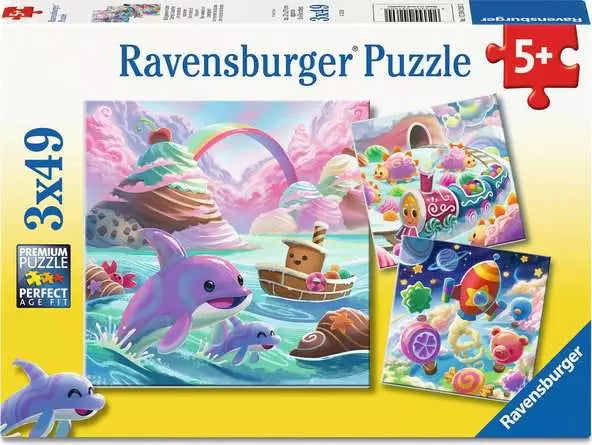 RAVENSBURGER 3 X 49 PC CANDY COASTLINE