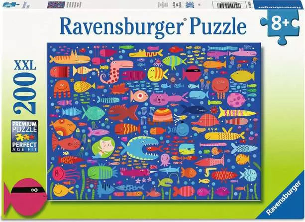 RAVENSBURGER 200 PC FUNNY FISH FRIENDS
