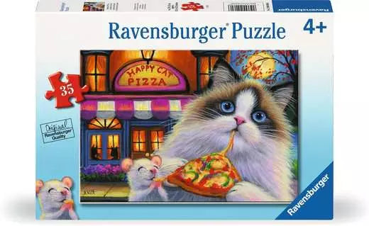 RAVENSBURG 35 PC HAPPY CAT PIZZA